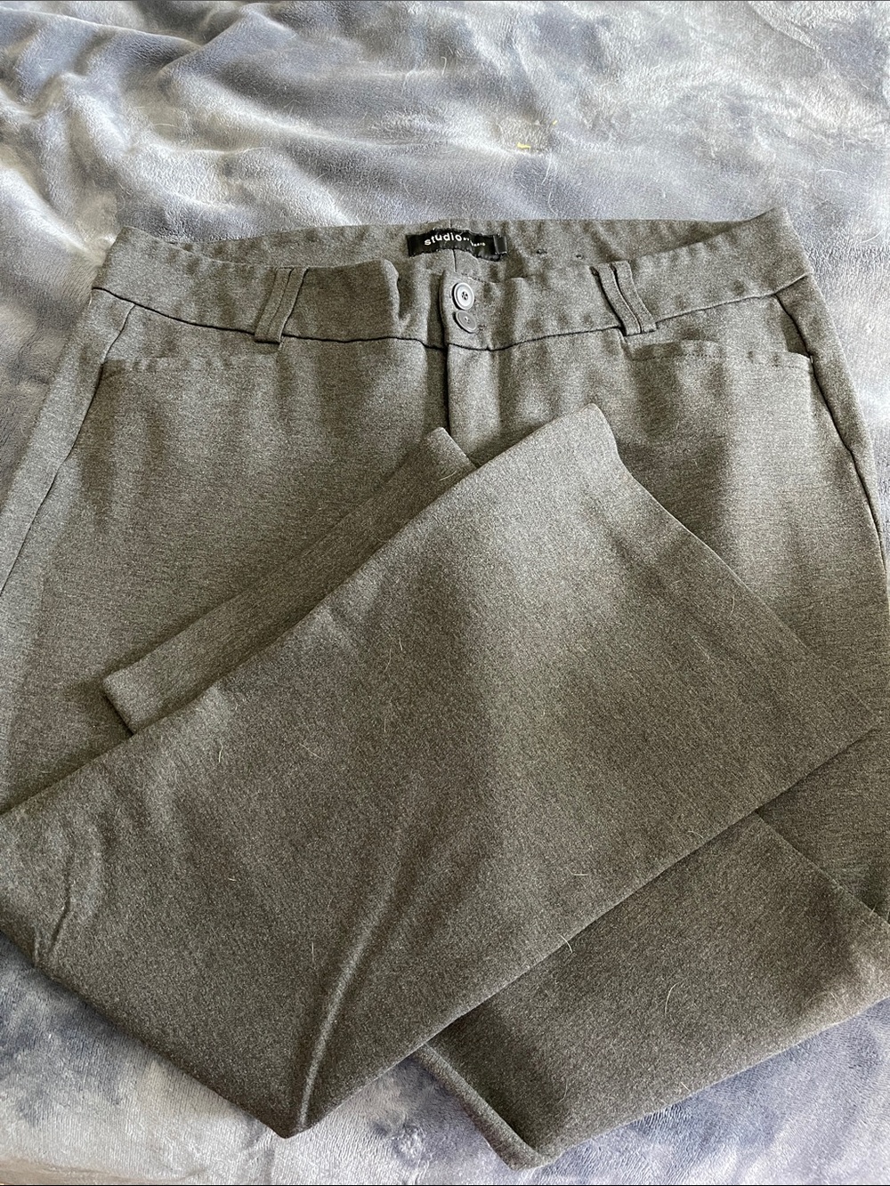 torrid  Gray Straight-Leg Trousers